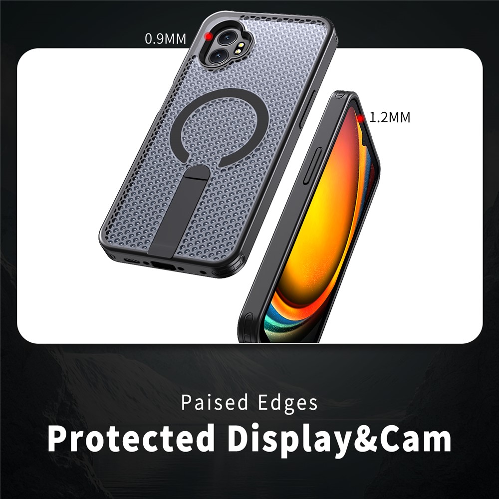  Samsung Galaxy Xcover 7 Pro Skal MagSafe Kickstand Svart