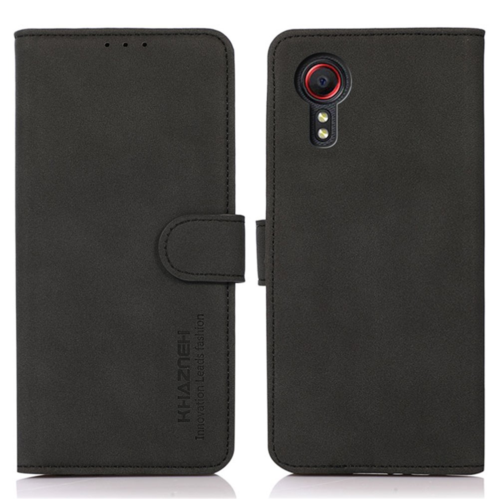 KHAZNEH KHAZNEH Samsung Galaxy Xcover 7 Fodral Läder Svart