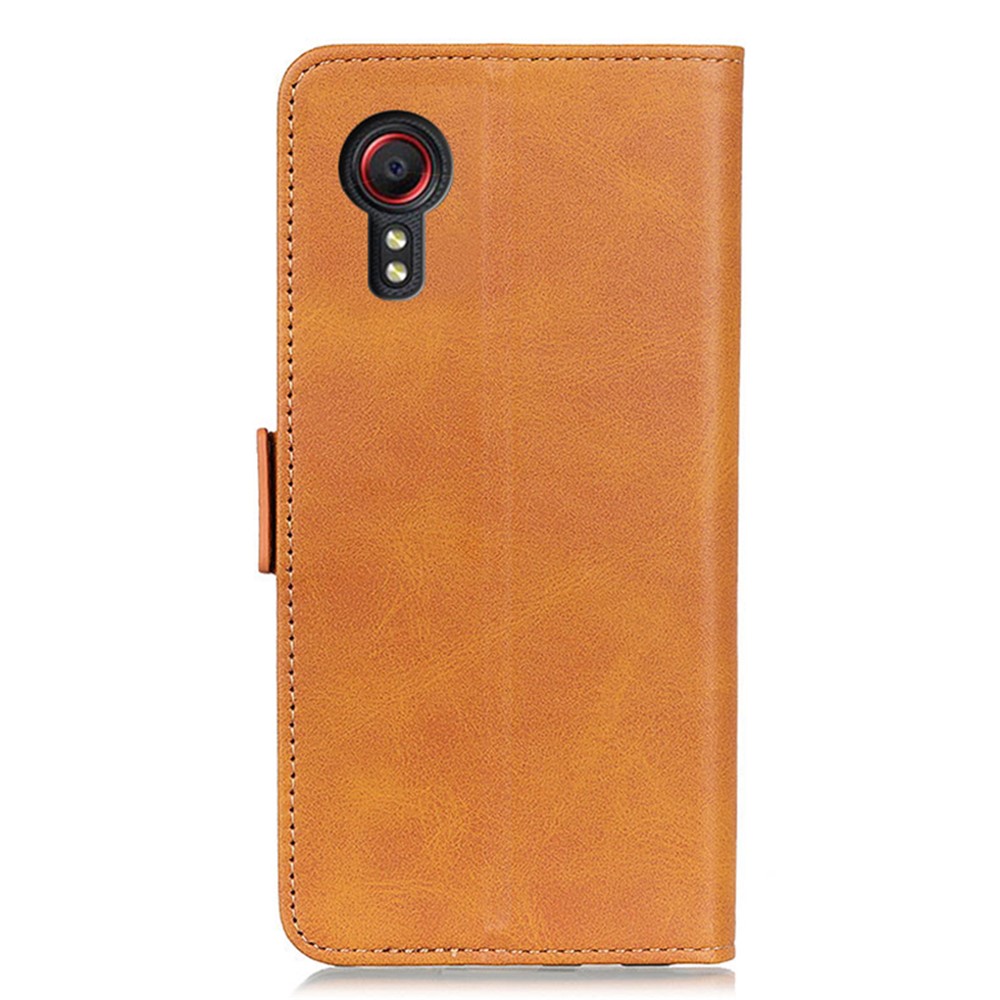  Samsung Galaxy Xcover 7 Fodral Läder Ljus Brun
