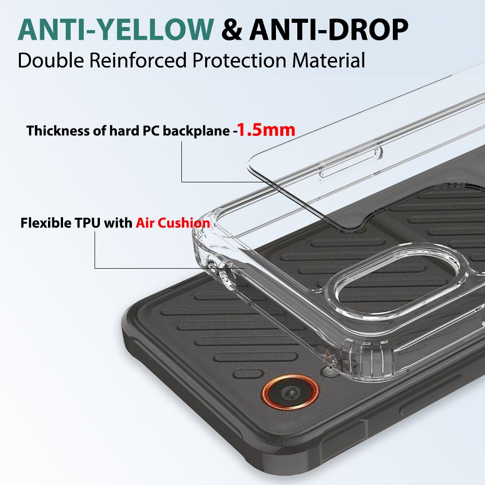  Samsung Galaxy Xcover 7 Skal TPU / Akryl Transparent