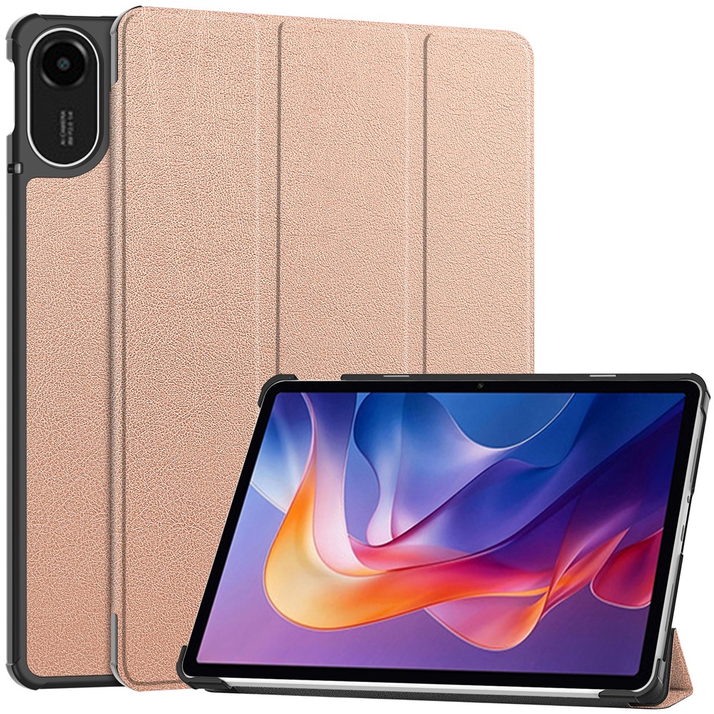  Xiaomi Redmi Pad 2 Fodral Tri-Fold Roséguld