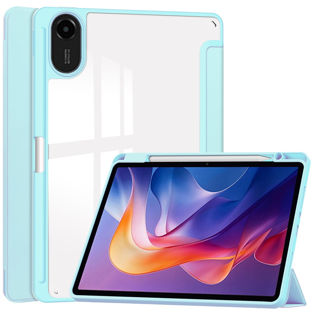  Xiaomi Redmi Pad 2 Fodral Tri-Fold Hybrid Blå