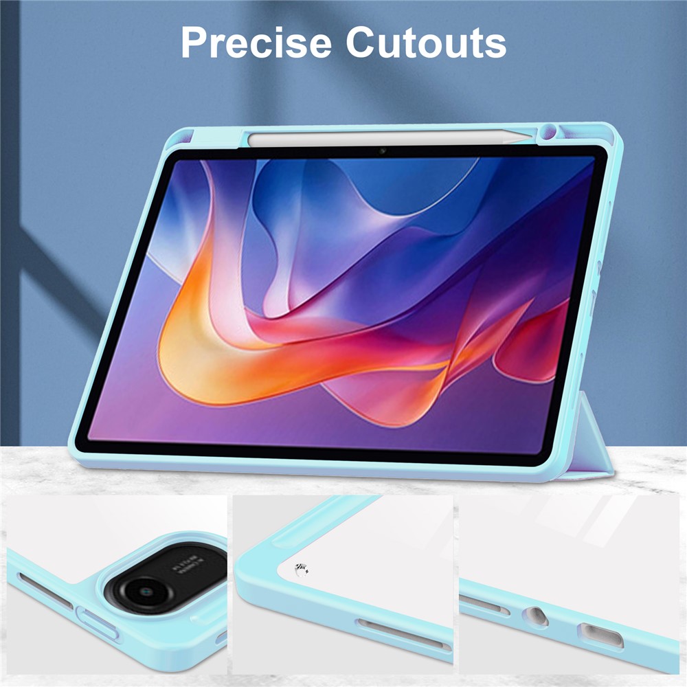  Xiaomi Redmi Pad 2 Fodral Tri-Fold Hybrid Blå
