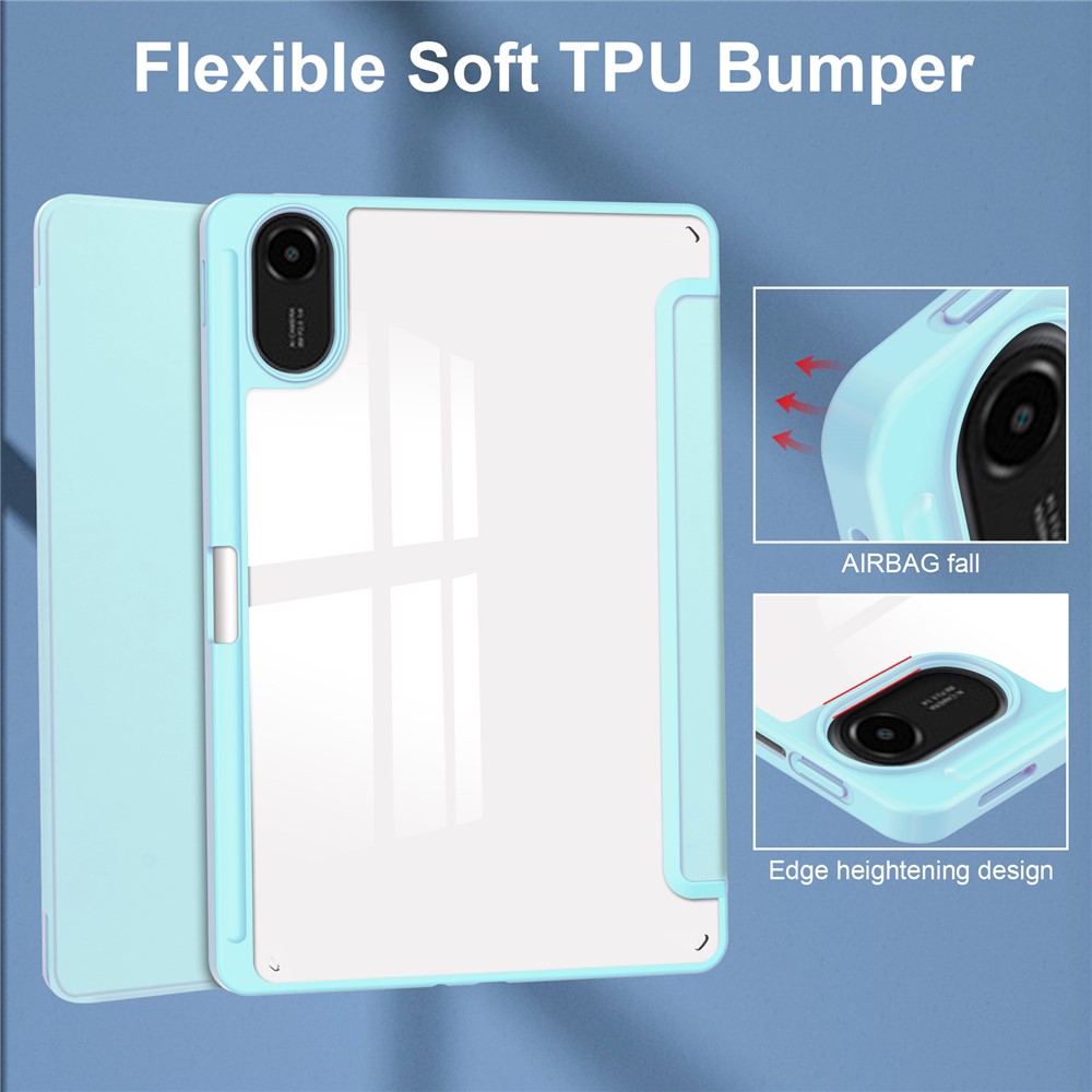  Xiaomi Redmi Pad 2 Fodral Tri-Fold Hybrid Blå