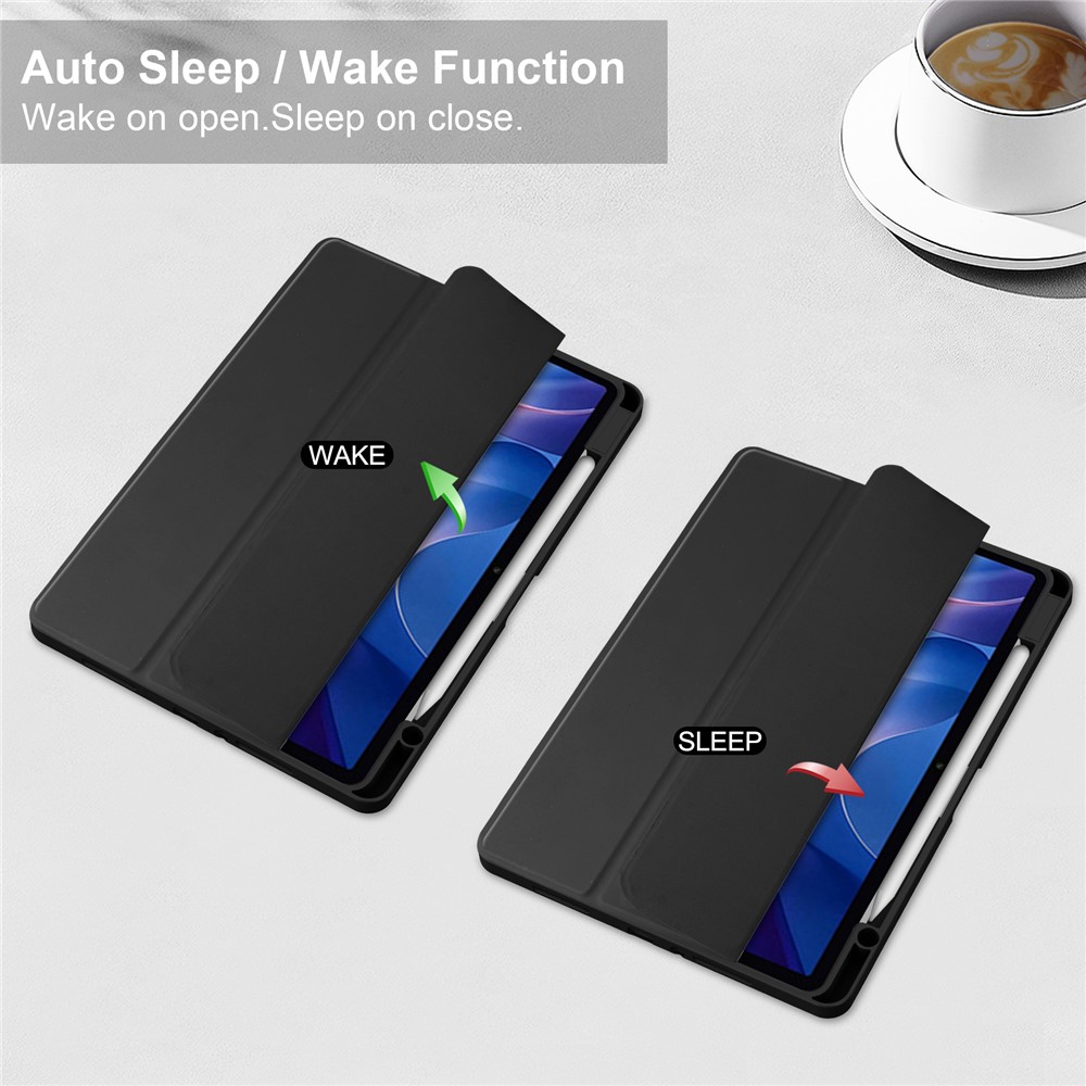  Xiaomi Redmi Pad 2 Fodral Tri-Fold Hybrid Svart