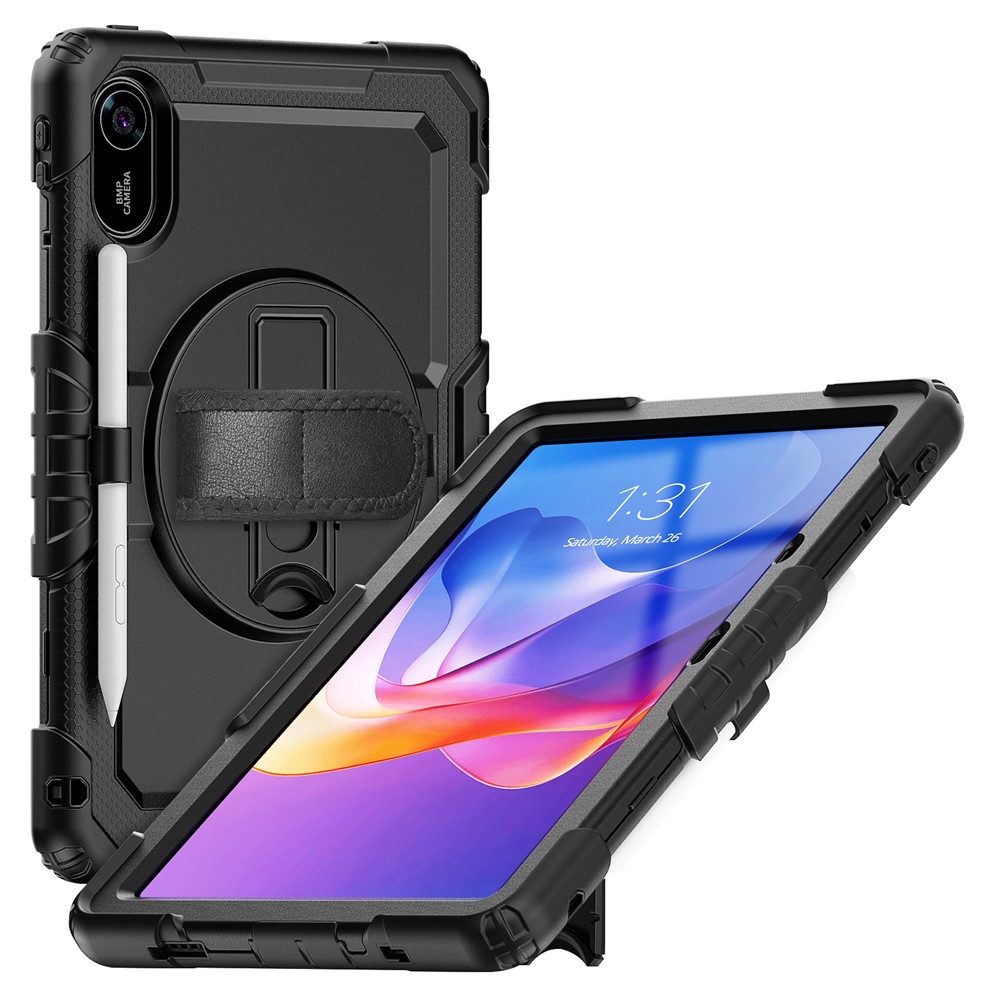  Xiaomi Redmi Pad 2 Skal 360° Kickstand Med Strap Svart