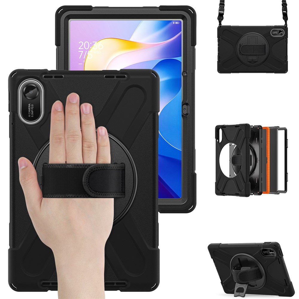  Xiaomi Redmi Pad 2 Skal 360° Kickstand Med Strap Svart