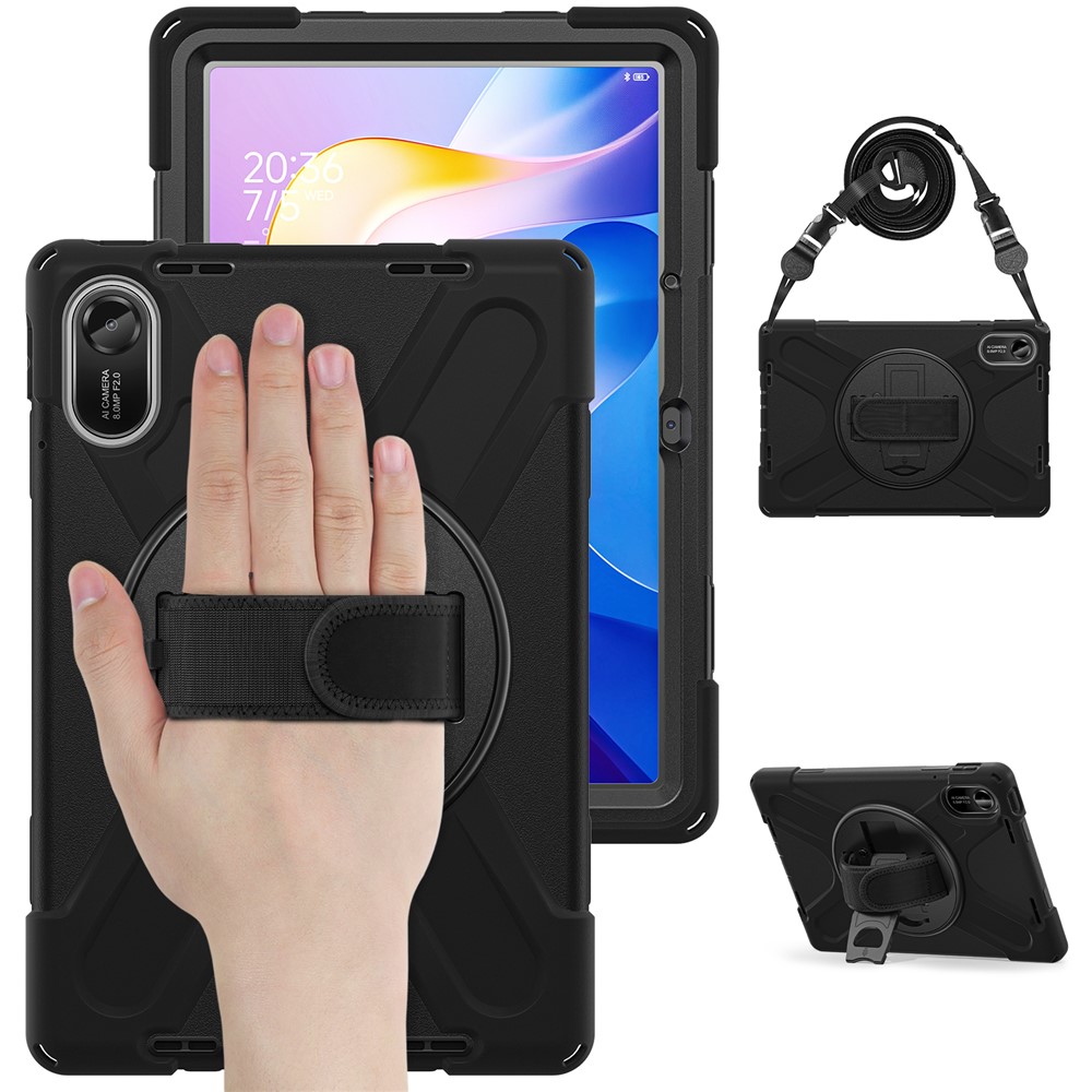  Xiaomi Redmi Pad 2 Skal 360° Kickstand Med Strap Svart