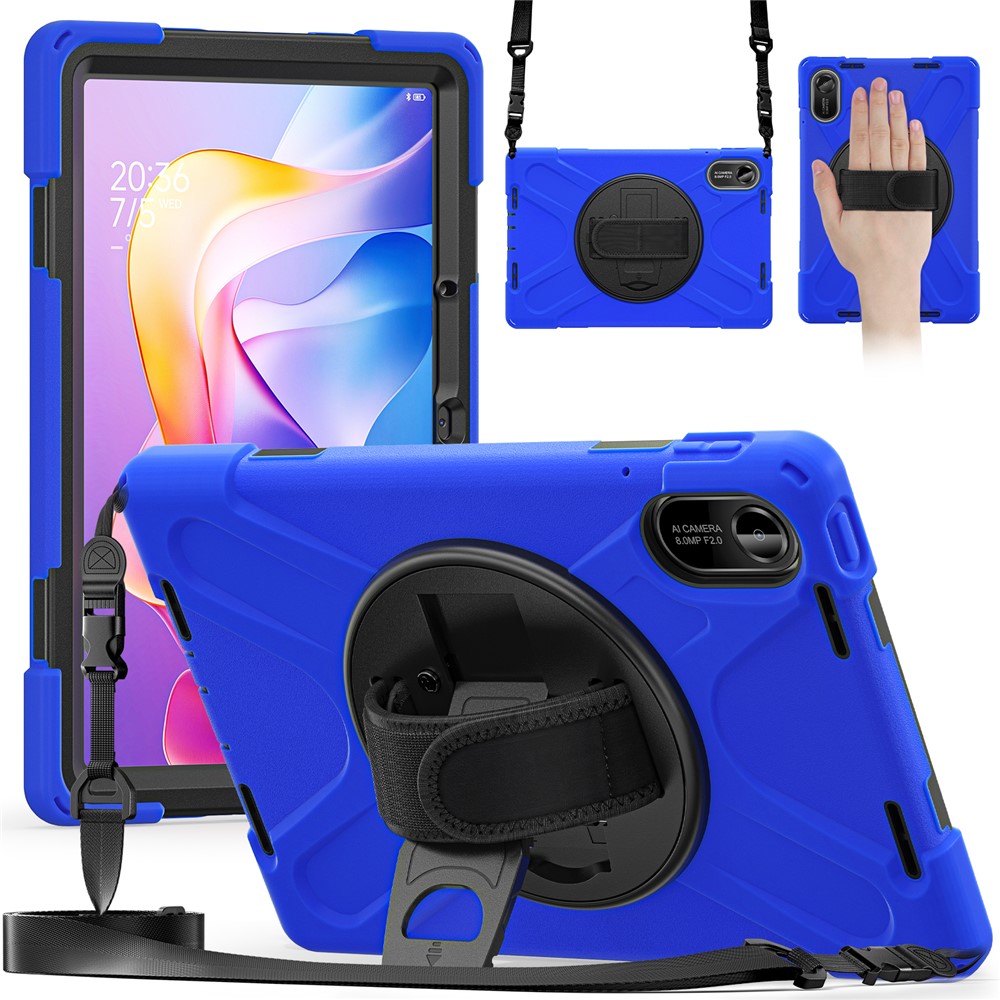  Xiaomi Redmi Pad 2 Skal 360° Kickstand Med Strap Blå