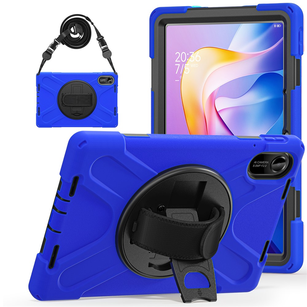  Xiaomi Redmi Pad 2 Skal 360° Kickstand Med Strap Blå