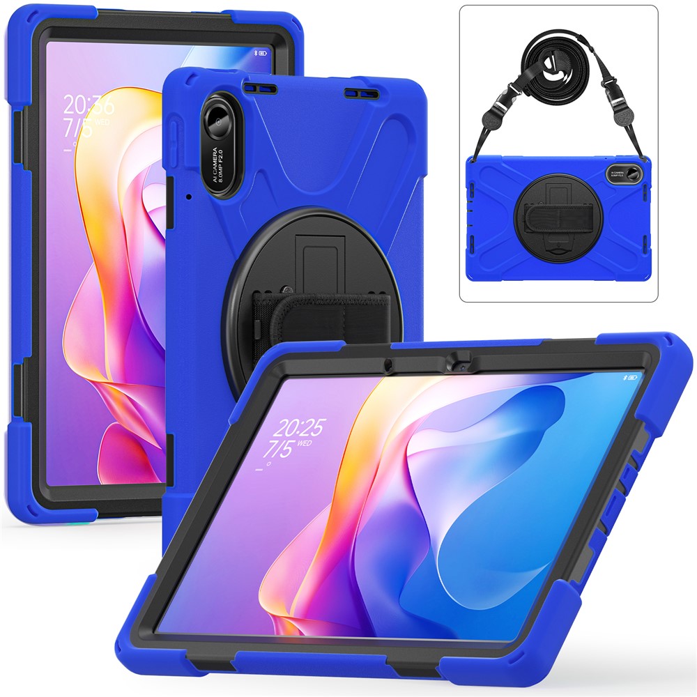  Xiaomi Redmi Pad 2 Skal 360° Kickstand Med Strap Blå
