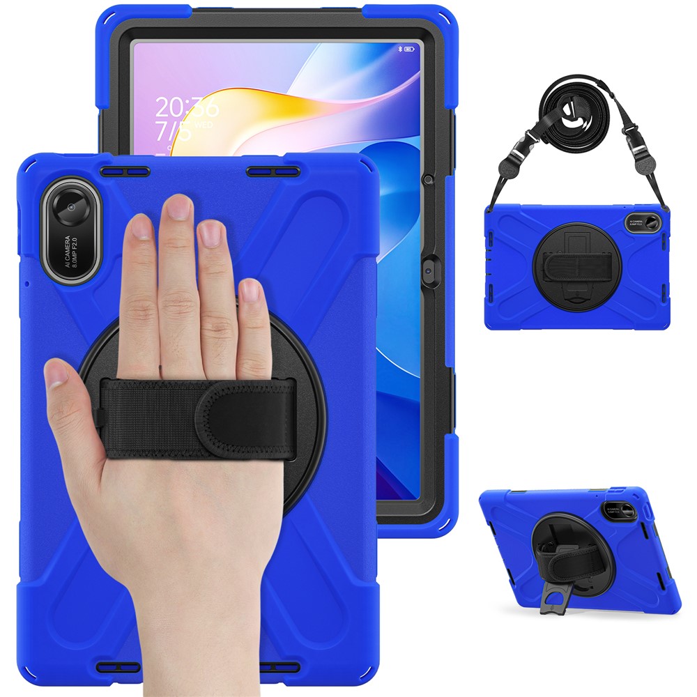 Xiaomi Redmi Pad 2 Skal 360° Kickstand Med Strap Blå