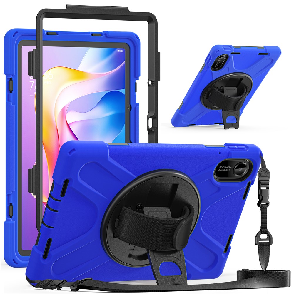  Xiaomi Redmi Pad 2 Skal 360° Kickstand Med Strap Blå