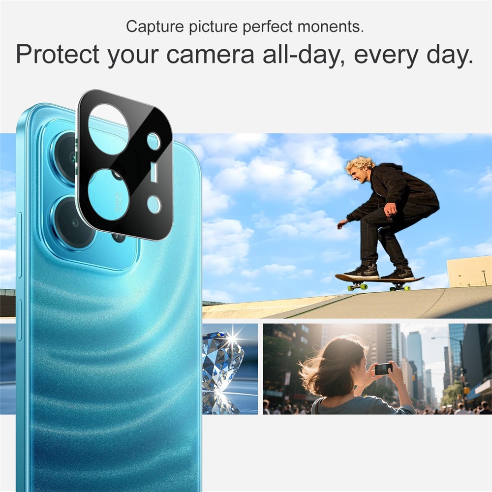 IMAK IMAK Xiaomi Redmi 15C Linsskydd Härdat Glas Svart