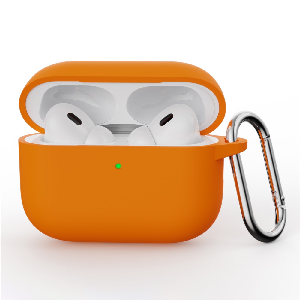  AirPods Pro 3 Skal Med Karbinhake Silikon Orange