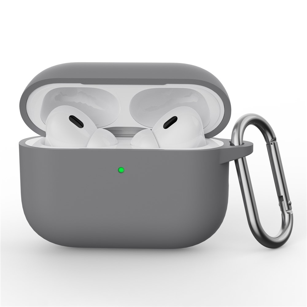 AirPods Pro 3 Skal Med Karbinhake Silikon Grå
