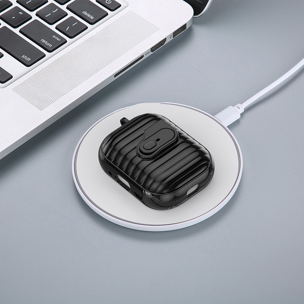  AirPods Pro 3 Skal Hybrid Shell Texture Svart