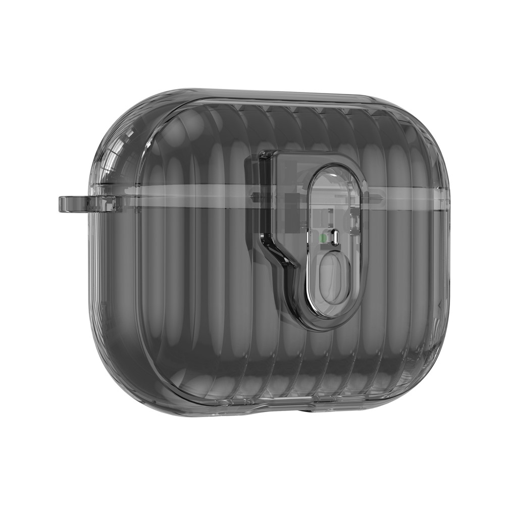  AirPods Pro 3 Skal Hybrid Shell Texture Tonad Svart