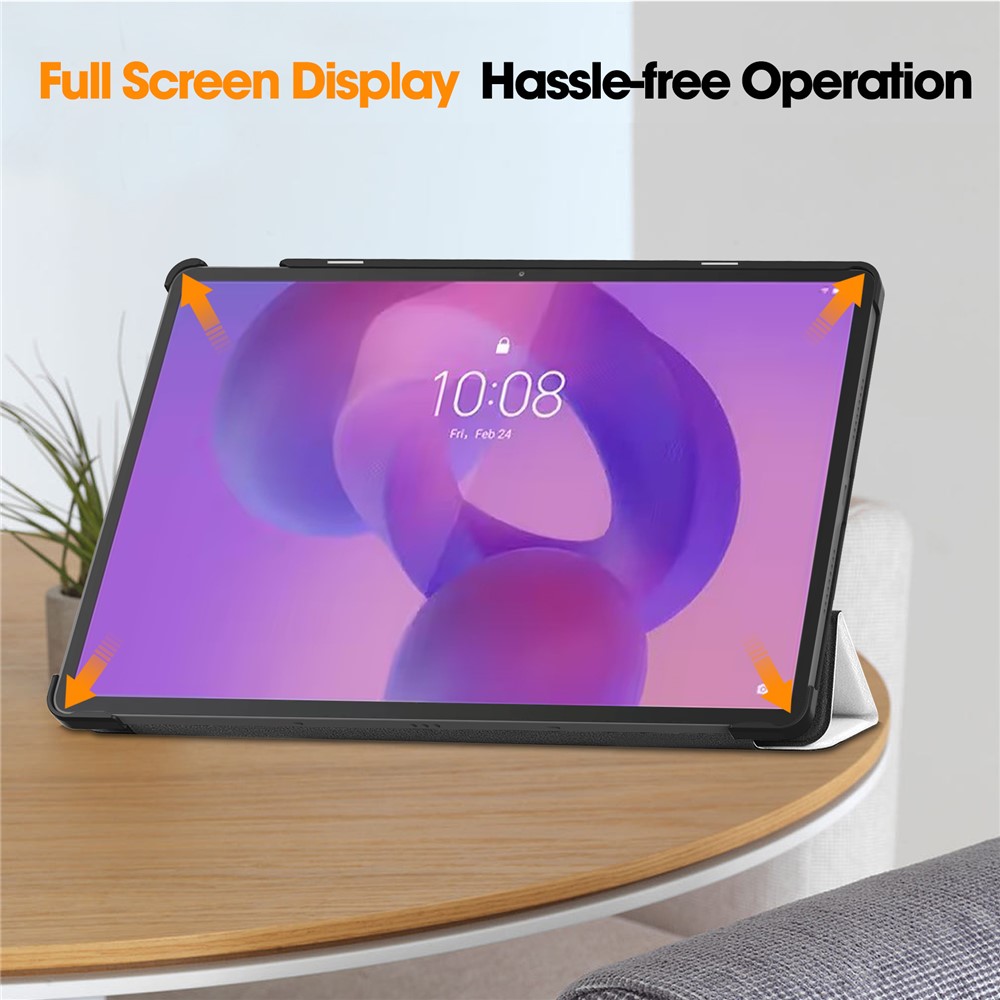  Lenovo Idea Tab Pro Fodral Tri-Fold Katt