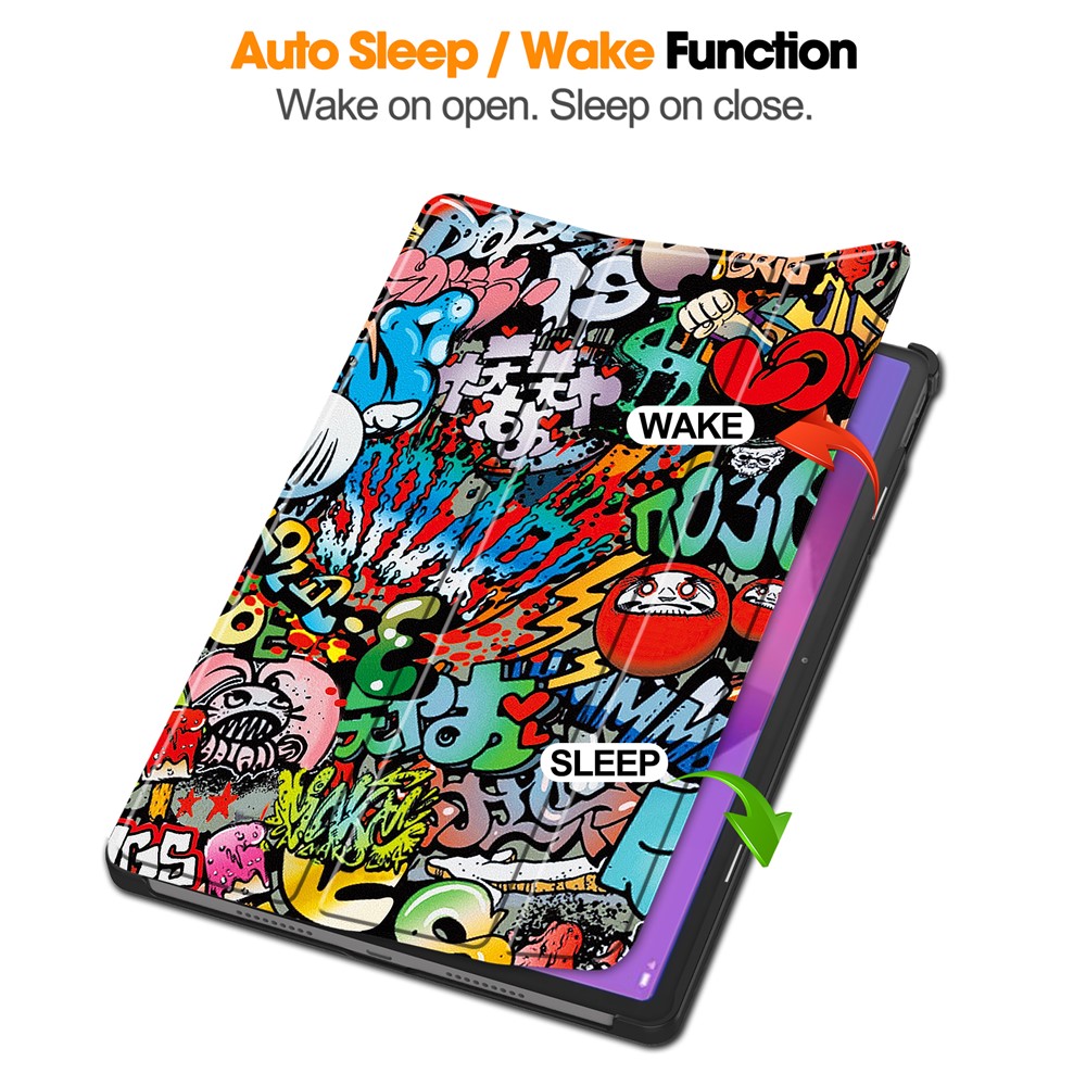  Lenovo Idea Tab Pro Fodral Tri-Fold Graffiti