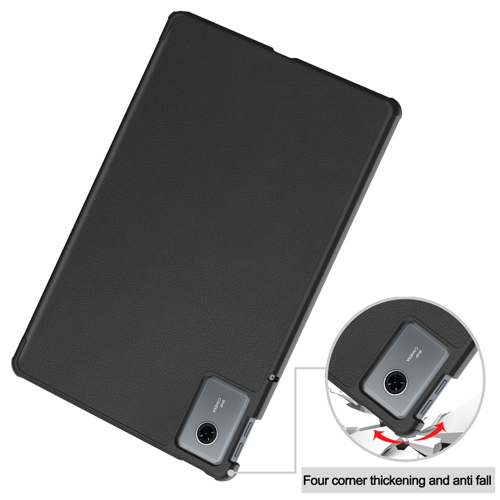 Lenovo Idea Tab Fodral Tri-Fold Läder Svart