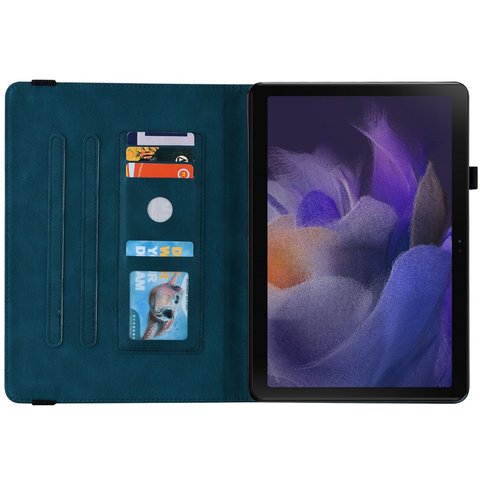 Samsung Galaxy Tab A11 / A9 Fodral Butterfly Flower Blå