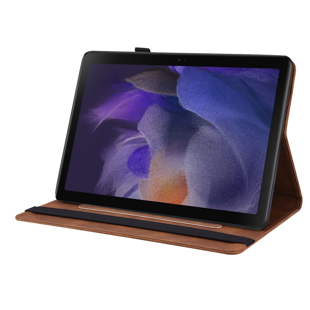  Samsung Galaxy Tab A11 / A9 Fodral Butterfly Flower Brun