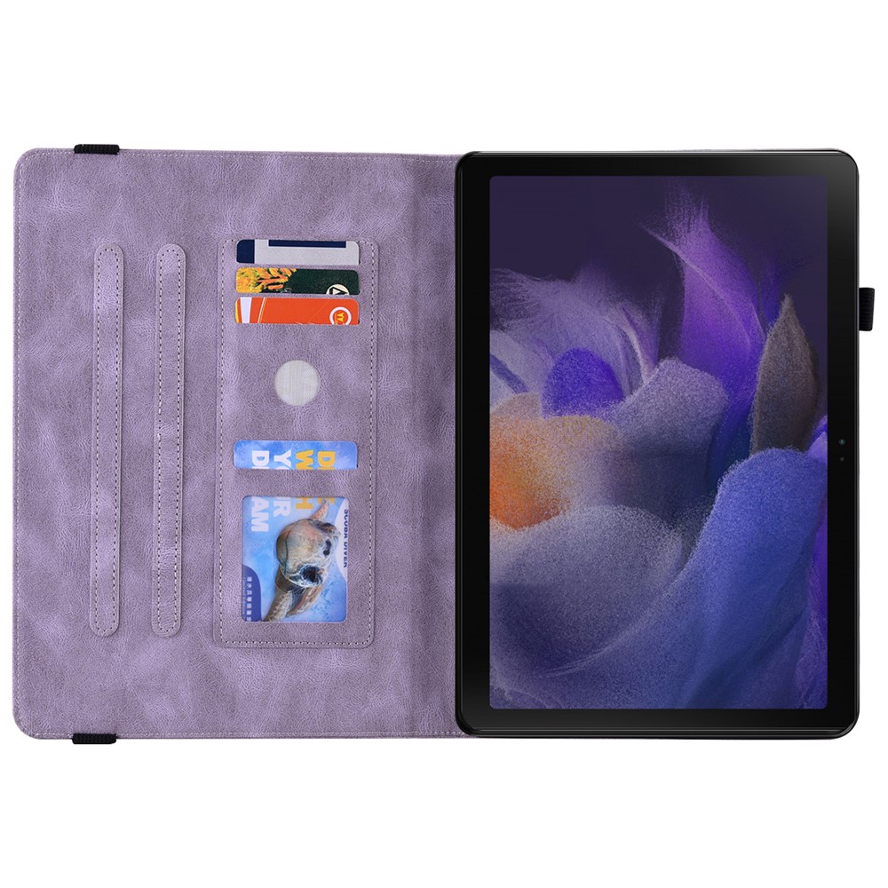  Samsung Galaxy Tab A11 Plus Fodral Butterfly Flower Lila