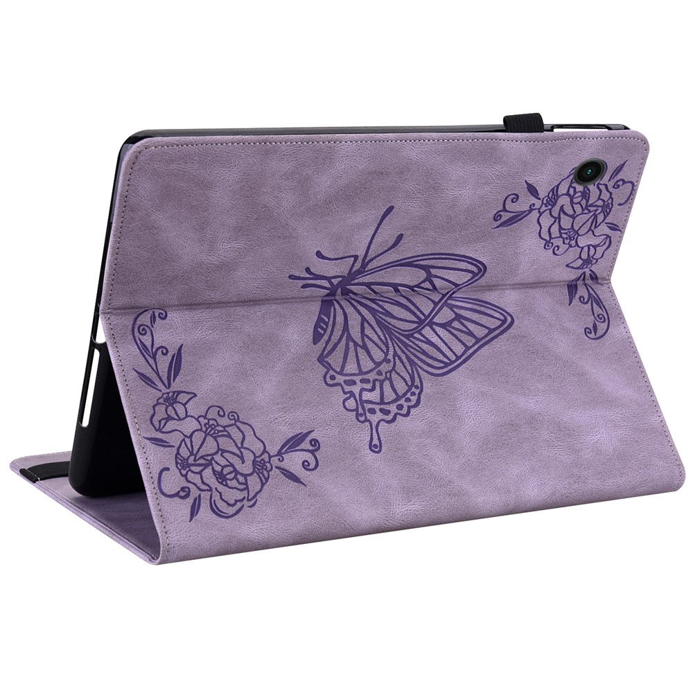  Samsung Galaxy Tab A11 Plus Fodral Butterfly Flower Lila