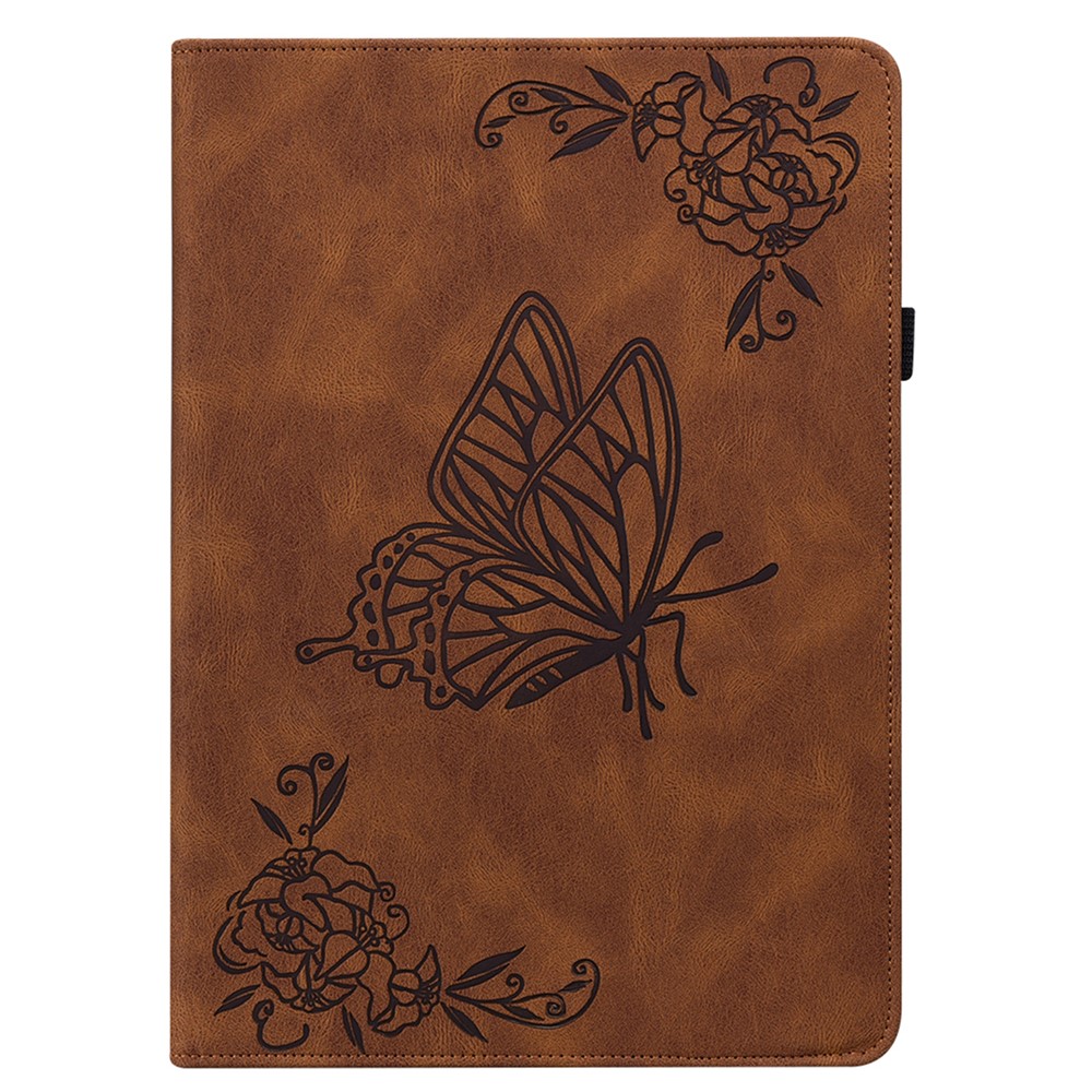  Samsung Galaxy Tab A11 Plus Fodral Butterfly Flower Brun
