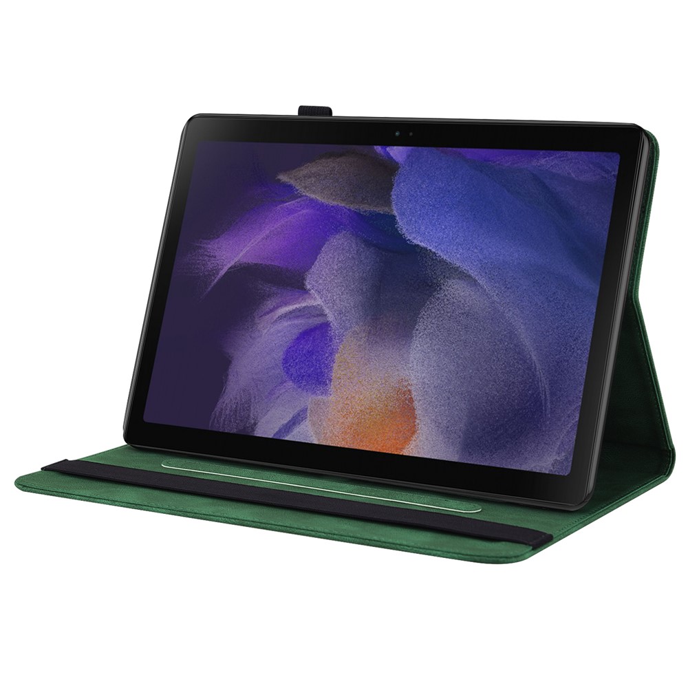  Samsung Galaxy Tab A11 Plus Fodral Butterfly Flower Grön