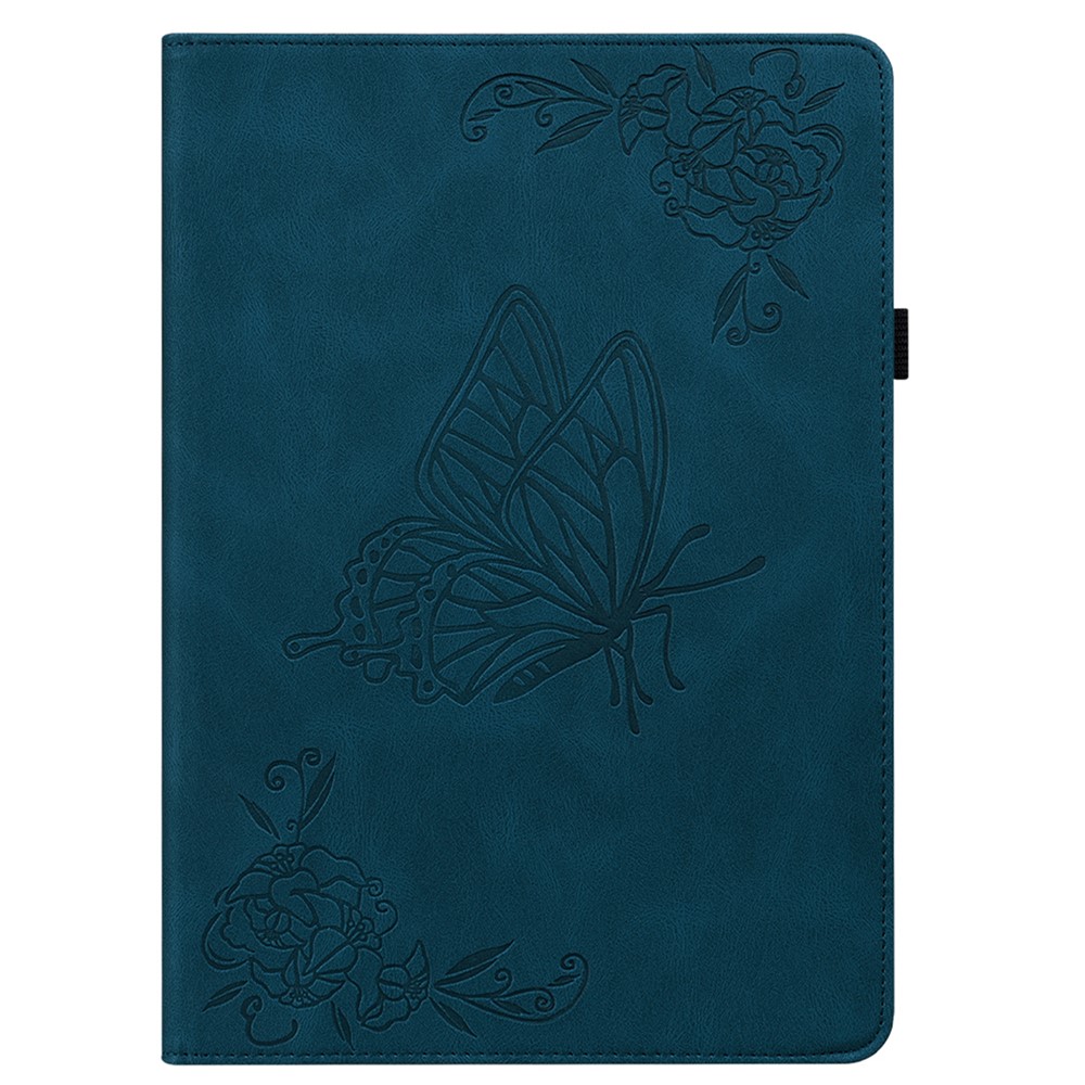  Samsung Galaxy Tab A11 Plus Fodral Butterfly Flower Blå