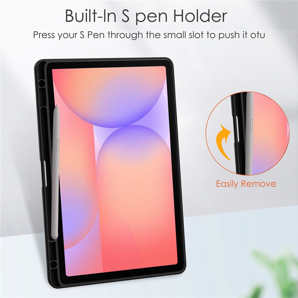  Samsung Galaxy Tab S10 Lite Fodral Tri-Fold Hybrid Svart