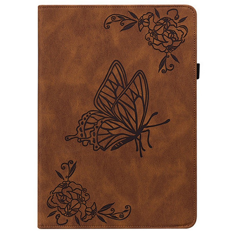  Samsung Galaxy Tab S11 Fodral Butterfly Flower Brun