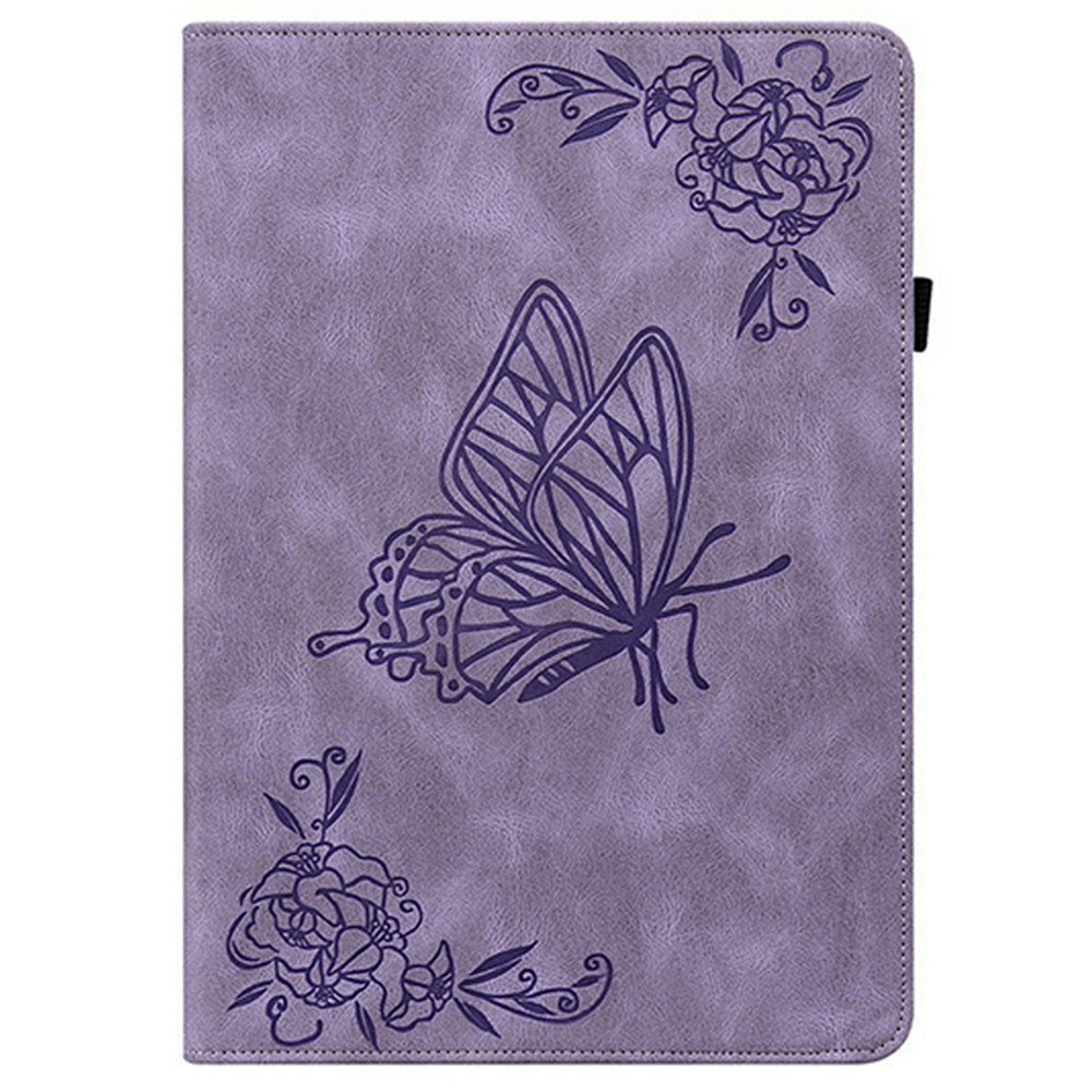  Samsung Galaxy Tab S11 Fodral Butterfly Flower Lila