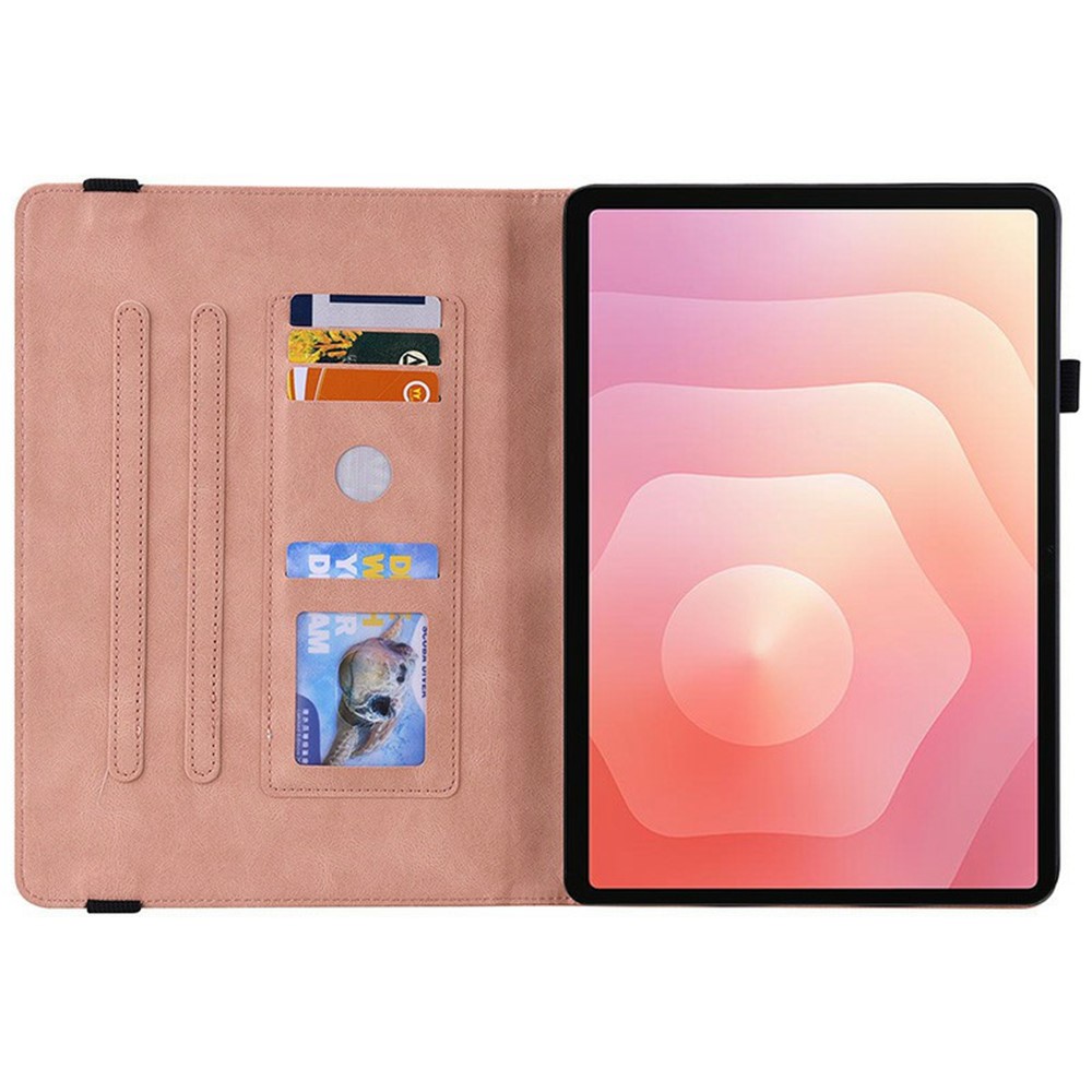  Samsung Galaxy Tab S11 Fodral Butterfly Flower Rosa