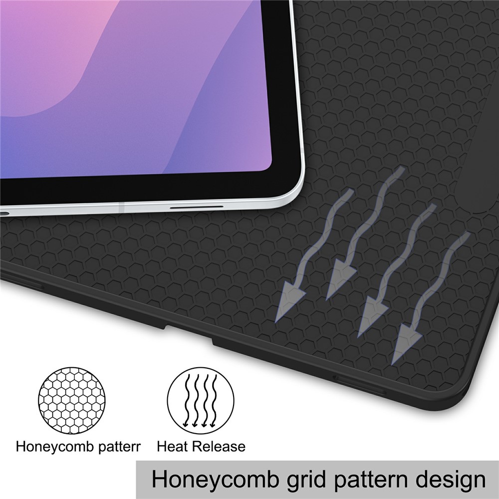  Samsung Galaxy Tab S11 Fodral Tri-Fold Läder Lila