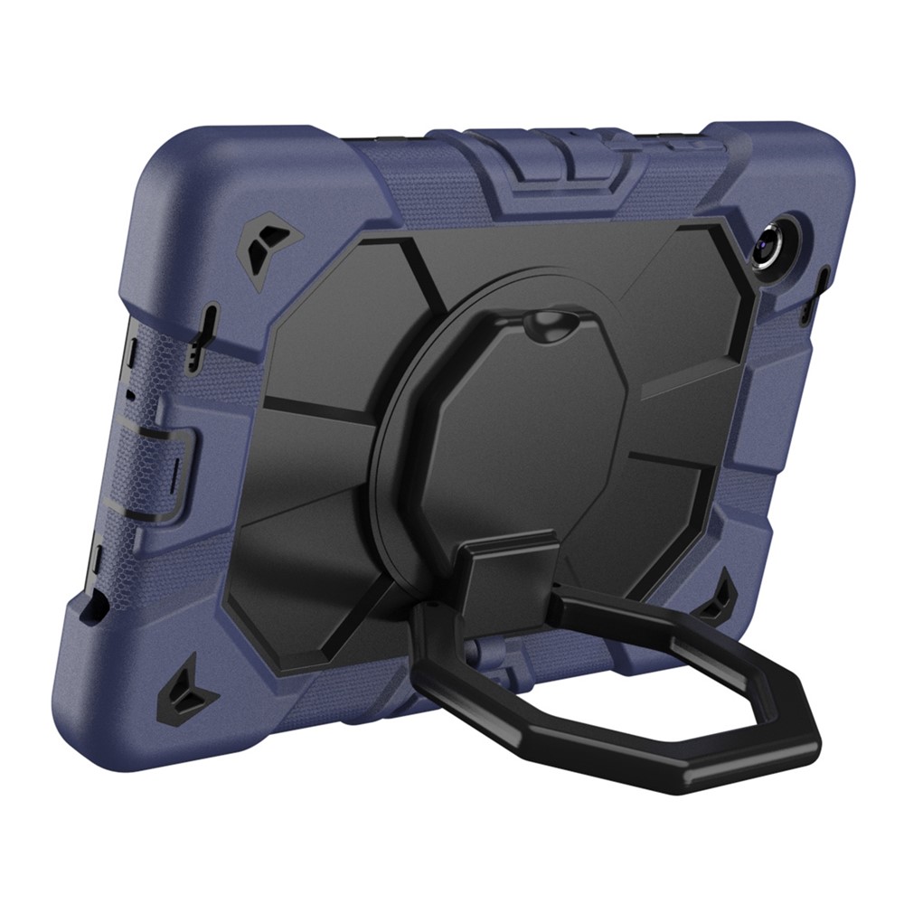  Galaxy Tab A11 Skal Kickstand Shockproof Mörk Blå / Svart