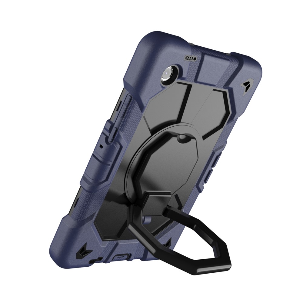  Galaxy Tab A11 Skal Kickstand Shockproof Mörk Blå / Svart