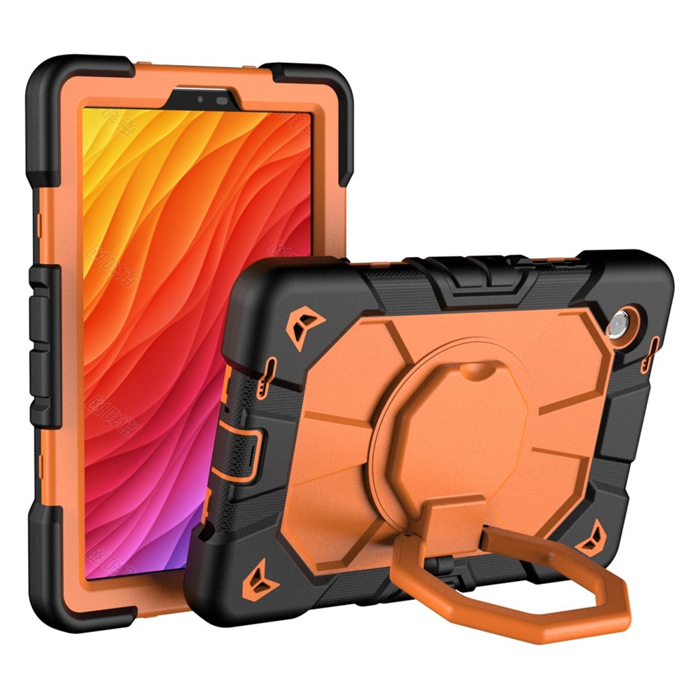  Galaxy Tab A11 Skal Kickstand Shockproof Svart / Orange