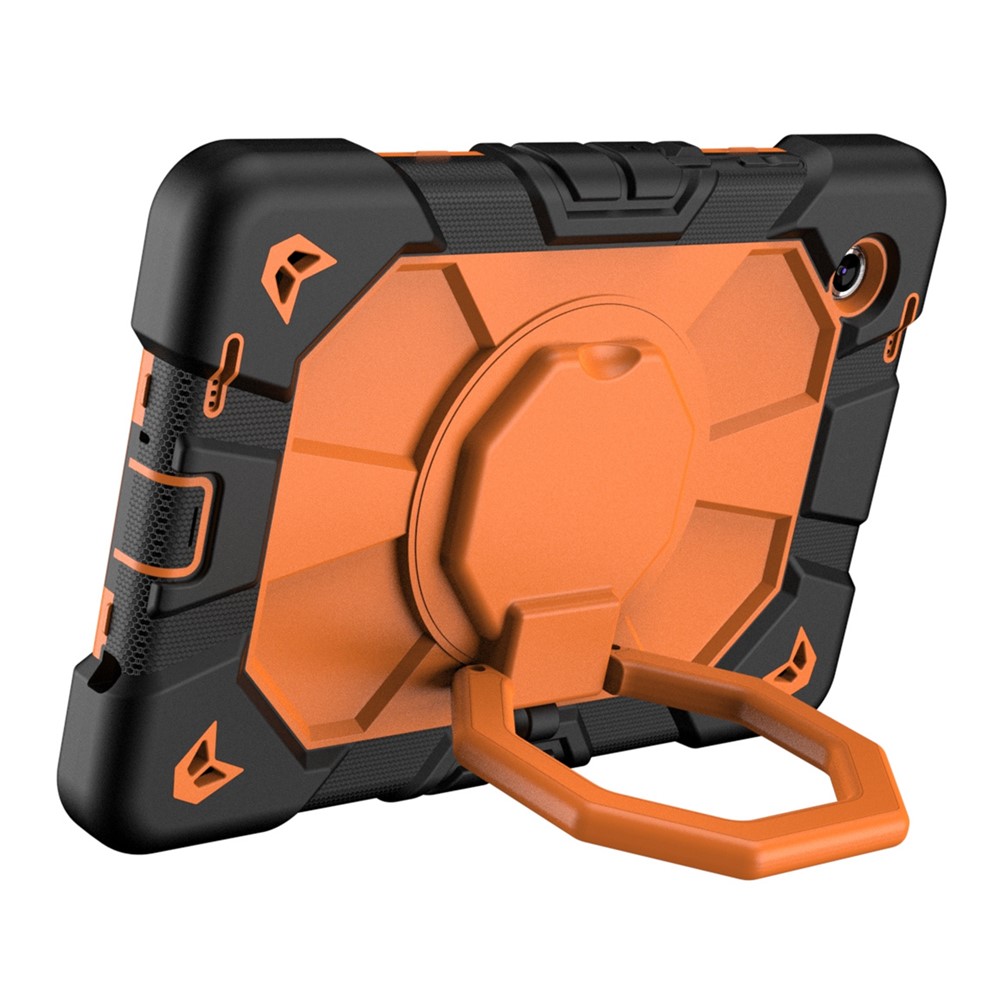  Galaxy Tab A11 Skal Kickstand Shockproof Svart / Orange