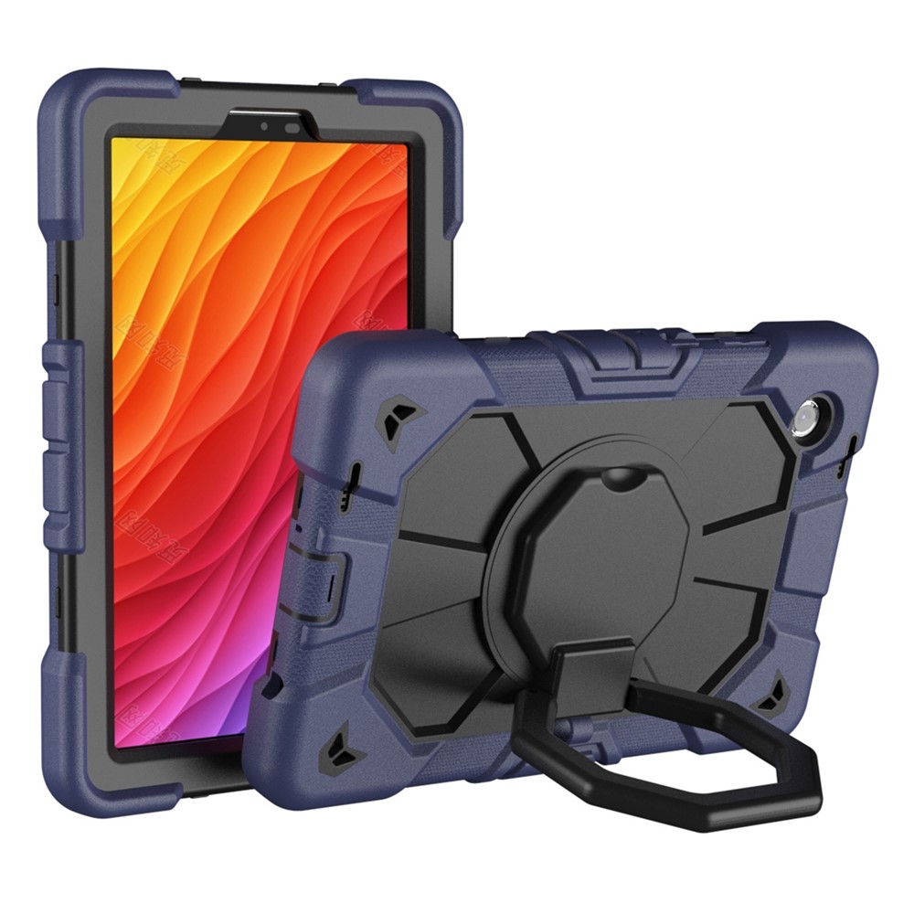  Galaxy Tab A11 Plus Skal Kickstand Shockproof Mörk Blå / Svart