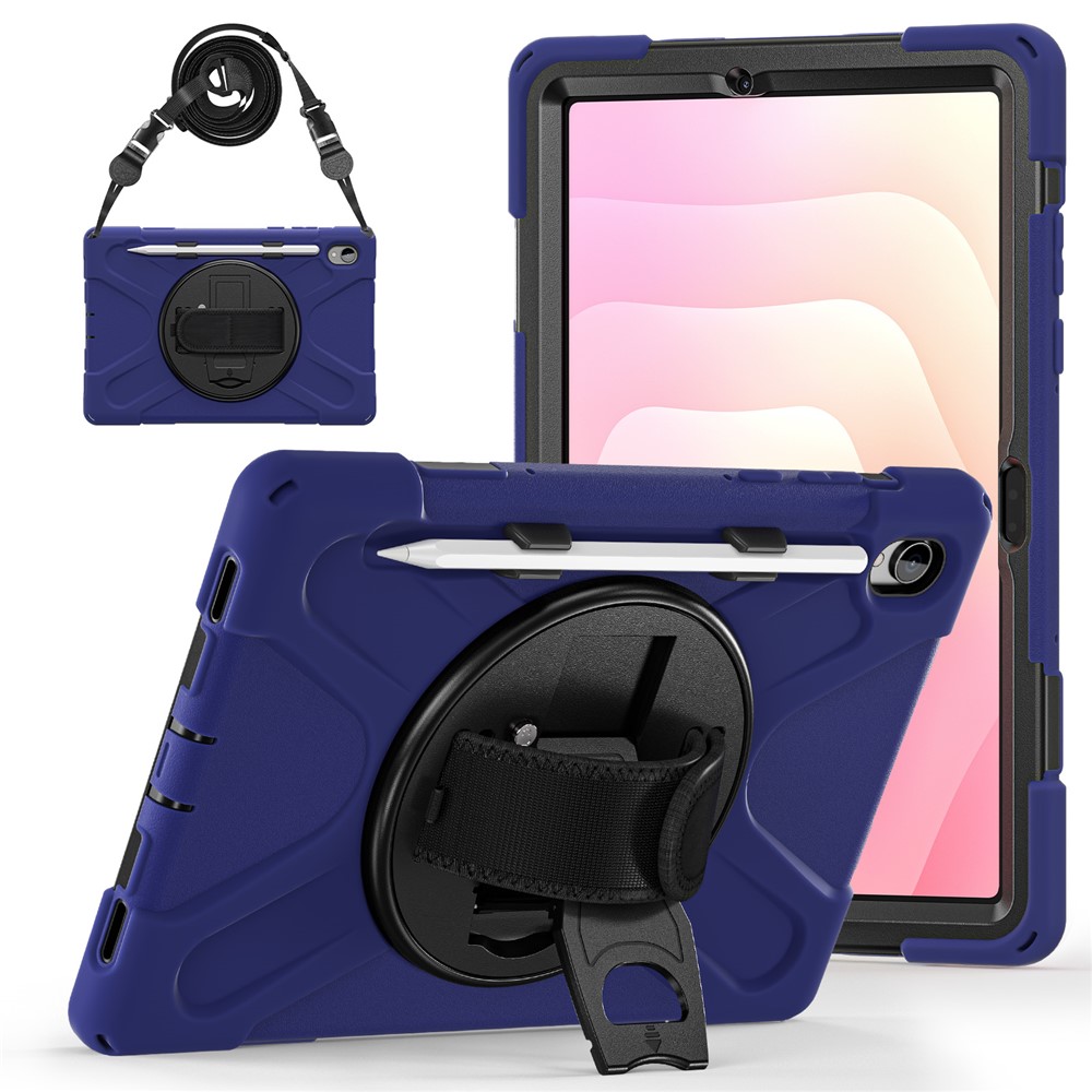  Samsung Galaxy Tab S11 Skal Shockproof Hybrid Kickstand Mörk Blå