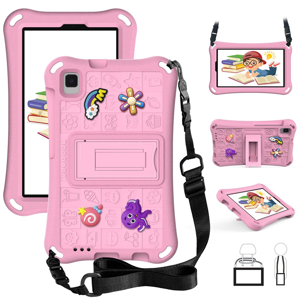  Galaxy Tab A11 / A9 / A7 Lite / A 8.0 Skal EVA Kickstand Rosa