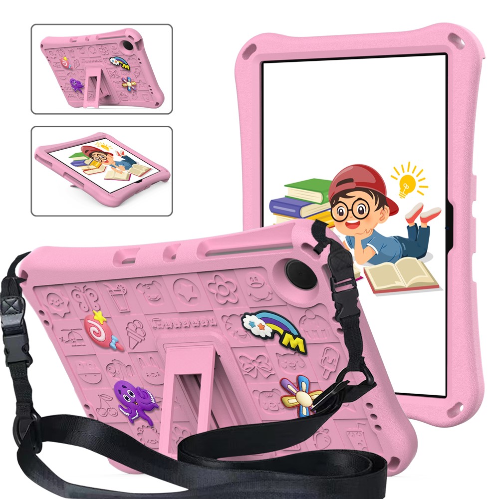  Samsung Galaxy Tab A11 Plus / A9 Plus Skal EVA Kickstand Rosa