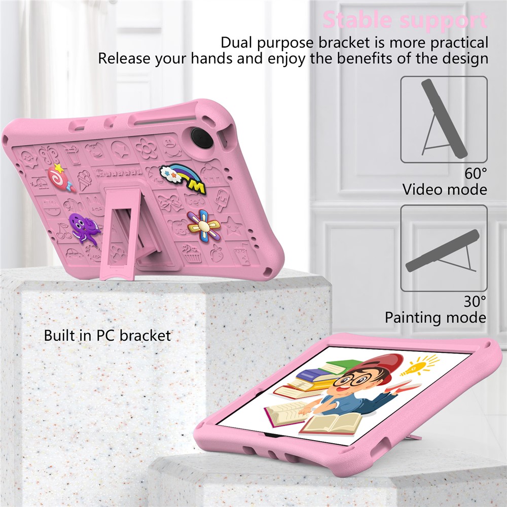  Samsung Galaxy Tab A11 Plus / A9 Plus Skal EVA Kickstand Rosa