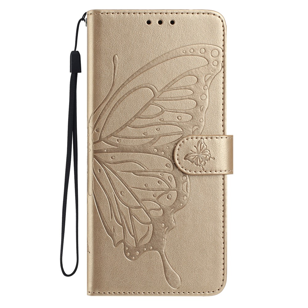  Xiaomi 15T Fodral Med Fjäril Tryck Guld