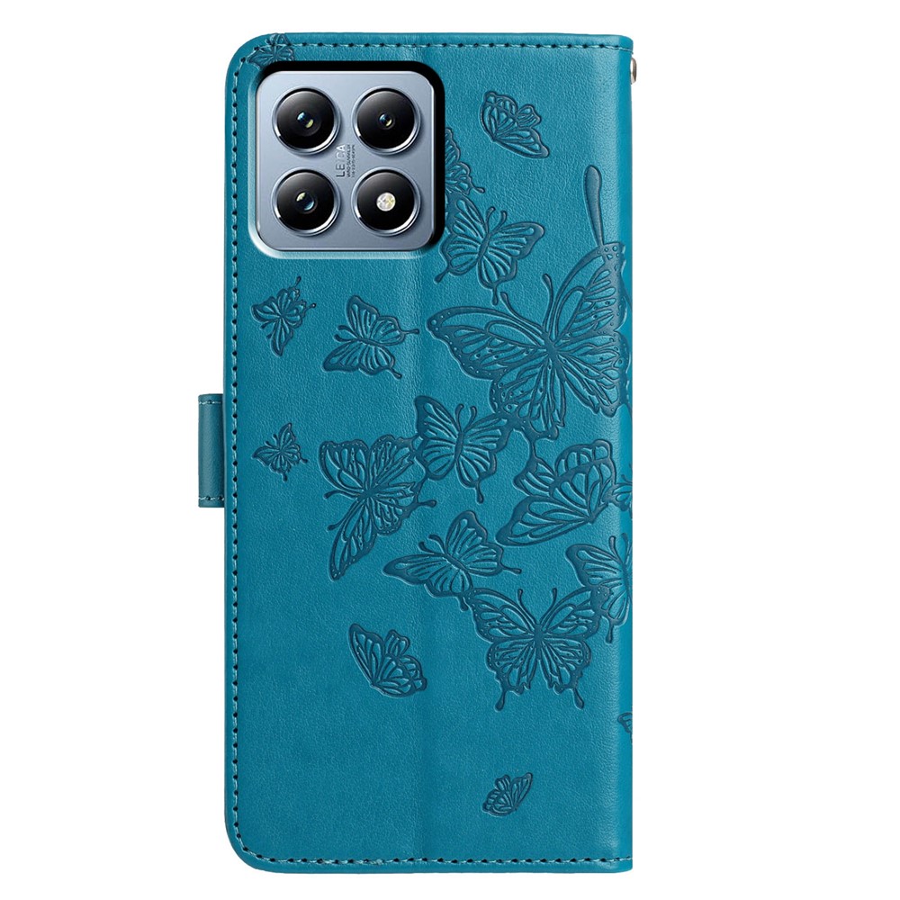  Xiaomi 15T Fodral Med Fjäril Tryck Blå