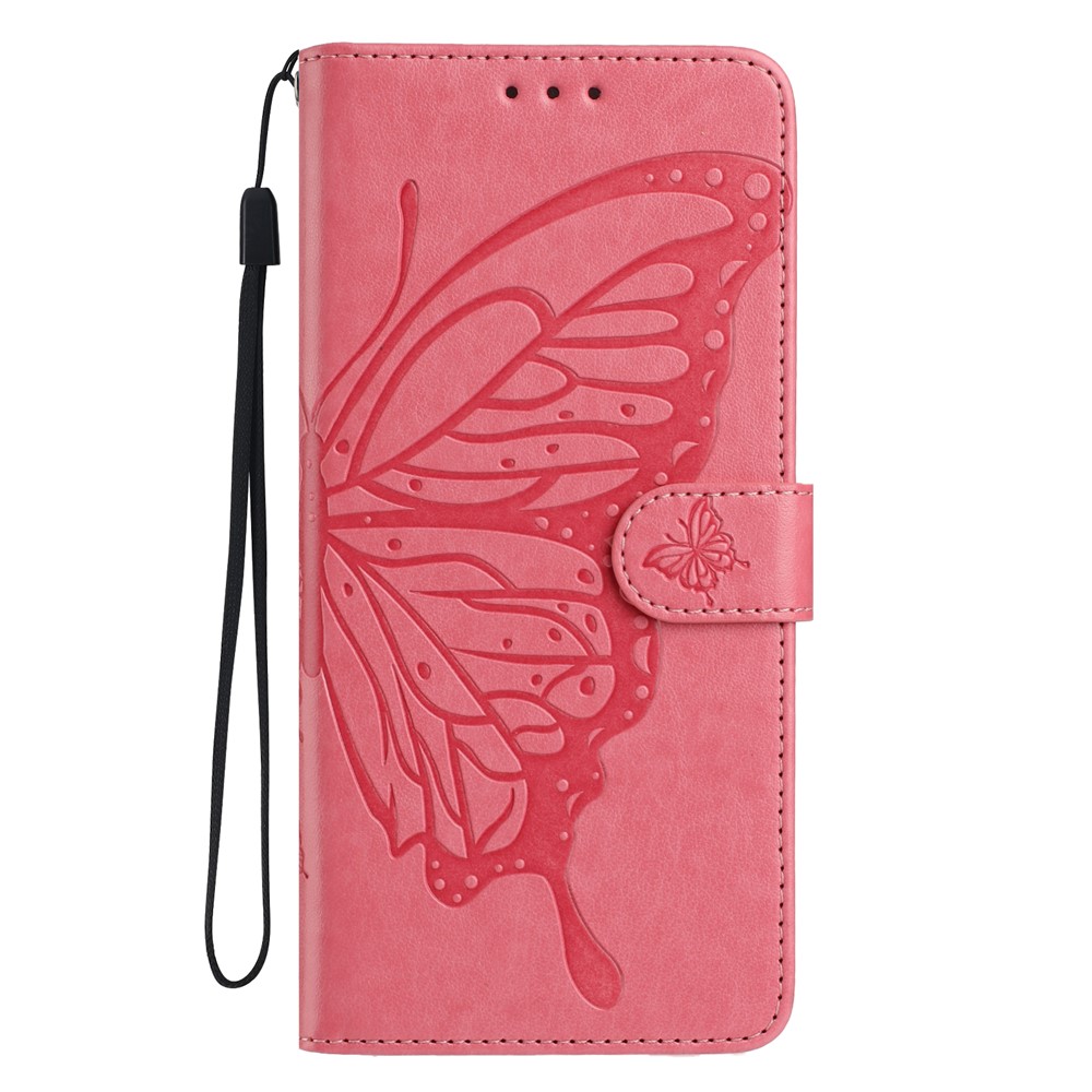  Xiaomi 15T Fodral Med Fjäril Tryck Rosa