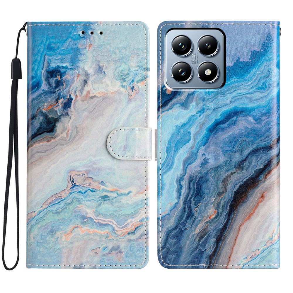  Xiaomi 15T Fodral Med Marmor Tryck Blå